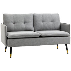 Sofa Homcom, 13x68x76 cm, pilka цена и информация | Диваны | pigu.lt