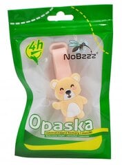 NoBzzz apyrankė nuo uodų vaikams Teddy bear, geltona, 1 vnt. kaina ir informacija | Priemonės nuo uodų ir erkių | pigu.lt