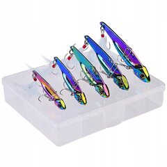 Набор 5x METAL WOBBER LURE SANDWICH 5-20g BOX цена и информация | Воблеры, приманки, блесны | pigu.lt