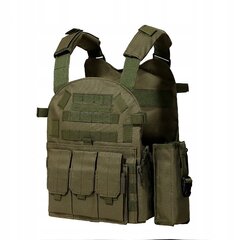 MILITARY TACTICAL VEST 600D MOLLE LOADERS Uni Green цена и информация | Охотничьи принадлежности | pigu.lt