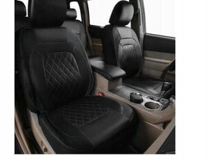 ECOSHRAFT CAR SEAT COVERS BLACK Elegant UNIVERSAL 5pcs цена и информация | Автомобильные чехлы, аксессуары | pigu.lt