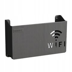 WIFI SWITCH WALL HOLDER Black цена и информация | Полки | pigu.lt