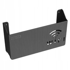 WIFI SWITCH WALL HOLDER Black цена и информация | Полки | pigu.lt