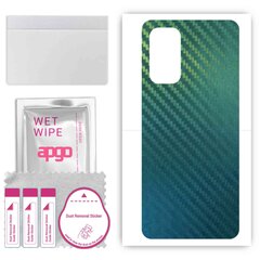 apgo apsauginis odos lipdukas nugarai, suderinamas su Oppo Find X3 Lite, wrap plėvelė, folija, vinilas – raštas Anglies chameleonas CAKA1 kaina ir informacija | Apsauginės plėvelės telefonams | pigu.lt