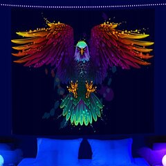 Настенное украшение UV FLUORESCENT IMAGE GOBELIN ODBLASK 150x150cm Eagle цена и информация | Репродукции, картины | pigu.lt