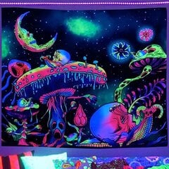 UV FLUORESCENT IMAGE WALL DECORATION GOBELIN ODBLASK 150x150cm Грибы цена и информация | Репродукции, картины | pigu.lt