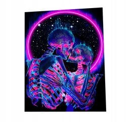 Sienų dekoravimas UV FLUORESCENT IMAGE GOBELIN ODBLASK 150x150cm Love kaina ir informacija | Reprodukcijos, paveikslai | pigu.lt