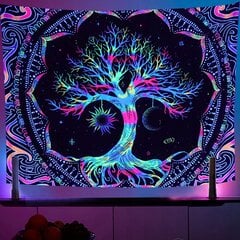 Настенное украшение UV FLUORESCENT IMAGE GOBELIN ODBLASK 150x150cm Дерево цена и информация | Репродукции, картины | pigu.lt