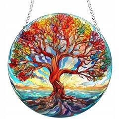 HOLIDAY DECORATION Подвесной акриловый BEAUTIFUL HAPPY TREE XL цена и информация | Репродукции, картины | pigu.lt