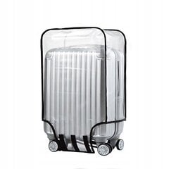 LUGGAGE CASE PROTECTION COVER Transparent Travel 26" INCH XL size цена и информация | Чемоданы, дорожные сумки | pigu.lt