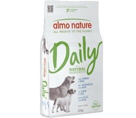 Almo Nature Daily All Breads su tunu ir ryžiais, 12kg kaina ir informacija | Sausas maistas šunims | pigu.lt