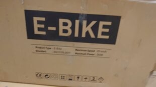 Prekė su pažeidimu. Elektrinis dviratis Esperia Lione 28'', juodas kaina ir informacija | Prekės su pažeidimu | pigu.lt