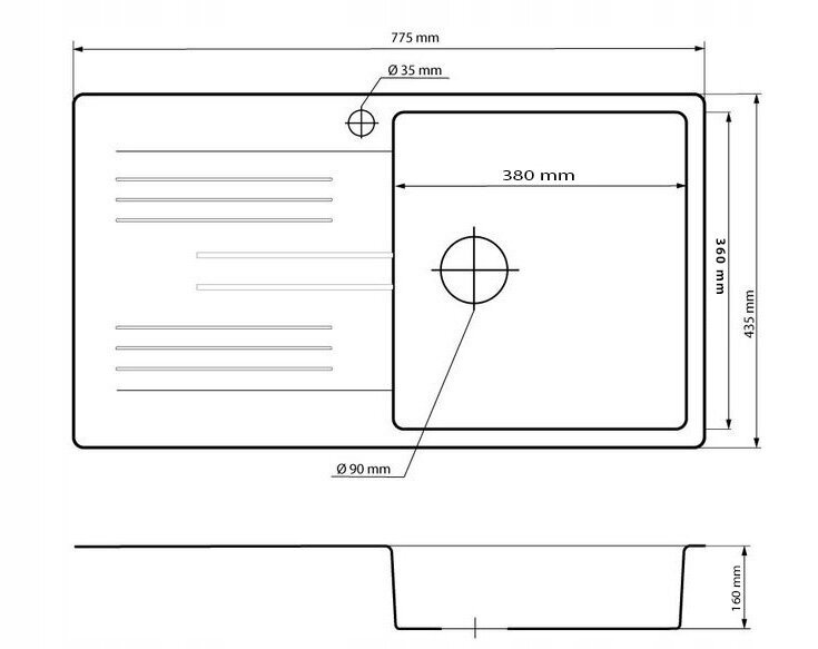 Granitan kriauklė Golden Line kaina ir informacija | Virtuvinės plautuvės | pigu.lt