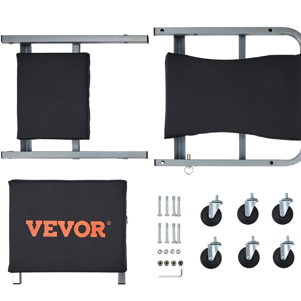 2 in 1 sulankstoma dirbtuvių kėdė/gultas Vevor, 91x41x12cm kaina ir informacija | Mechaniniai įrankiai | pigu.lt