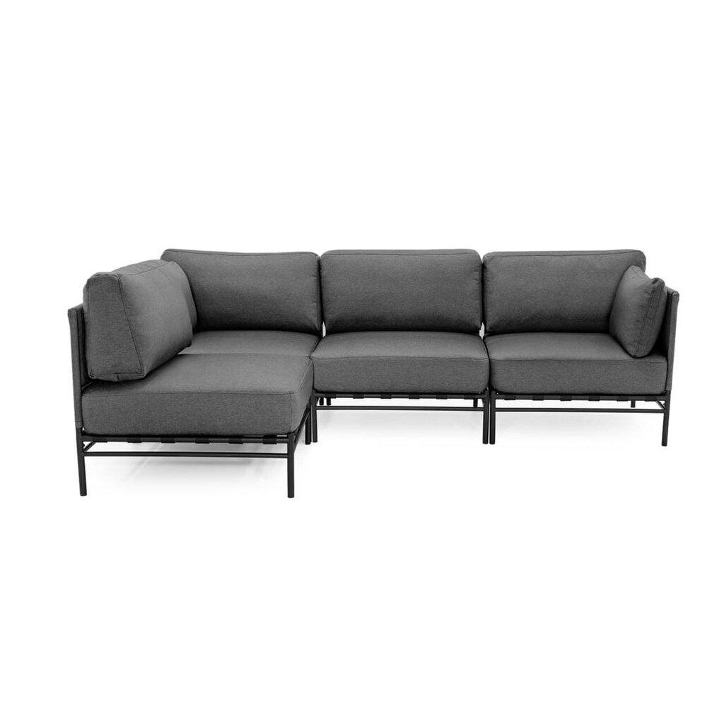 Kampinė sofa Sit Sit Outdoor Dandy, 234x156x78 cm, pilka kaina ir informacija | Lauko baldų komplektai | pigu.lt