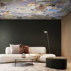 Fototapetai luboms (matinis) - Renesanso stiliaus lubų freskos imitacija, 400x250 cm kaina ir informacija | Fototapetai | pigu.lt