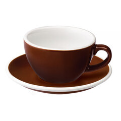 Loveramics Egg Cappuccino Cup and Saucer 200ml - коричневый цена и информация | Стаканы, фужеры, кувшины | pigu.lt