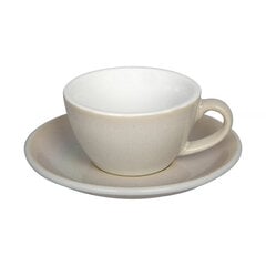 Loveramics Egg Ivory Flat White Cup & Saucer 150ml цена и информация | Стаканы, фужеры, кувшины | pigu.lt