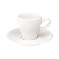 Loveramics Tulip - White Espresso Cup & Saucer - 80 мл цена и информация | Стаканы, фужеры, кувшины | pigu.lt