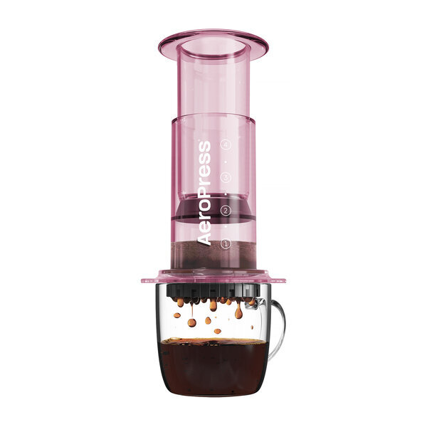 AeroPress Clear Pink Brewer цена и информация | Kavamalės | pigu.lt