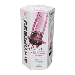 AeroPress Clear Pink Brewer kaina ir informacija | Kavamalės | pigu.lt