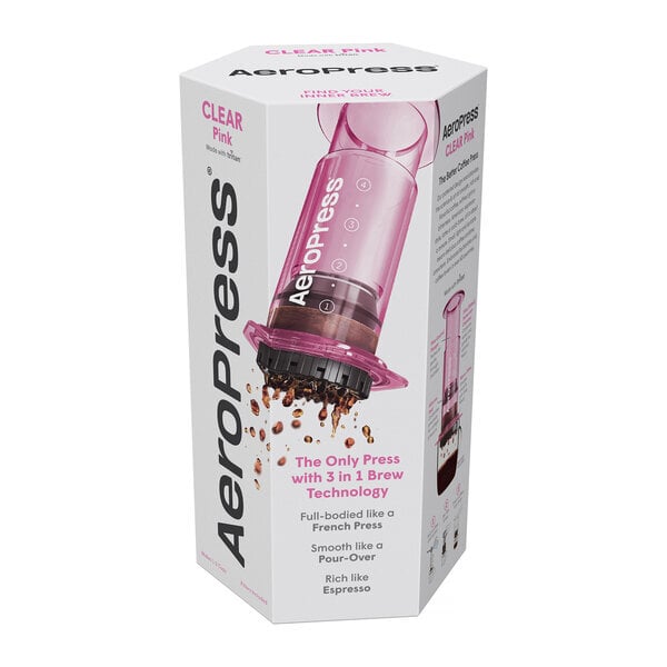 AeroPress Clear Pink Brewer цена и информация | Kavamalės | pigu.lt