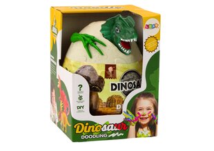 Dinozaurų tapybos rinkinys kiaušinyje, žalias kaina ir informacija | Lavinamieji žaislai | pigu.lt