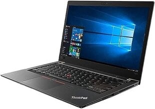 Lenovo ThinkPad T480s 14", Intel Core i7-8550U, 16GB, 512GB SSD, be OS, Juodas kaina ir informacija | Nešiojami kompiuteriai | pigu.lt
