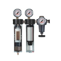 ITALCO AC6002 Drėgmės filtras su oro reguliatorium dviejų pakopų 2300l/min цена и информация | Механические инструменты | pigu.lt