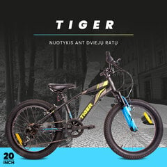 20 colių berniuko lengvas MTB dviratis su Shimano 6 pavarų Tiger Bike kaina ir informacija | Dviračiai | pigu.lt