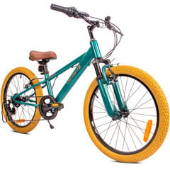 Vaikiškas dviratis Sun Baby Verdant Rowan Shox 20", žalias kaina ir informacija | Dviračiai | pigu.lt