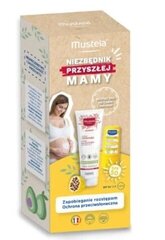 Rinkinys Mustela: kūno kremas nuo strijų, 250 ml + veido kremas nuo saulės SPF 50, 9 ml цена и информация | Косметика для мам и детей | pigu.lt