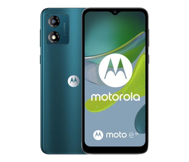 Motorola Moto E13, 8GB/128GB, Aurora Green kaina ir informacija | Mobilieji telefonai | pigu.lt