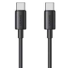 USAMS Kabel USB-C na USB-C 60W 1m Fast Charging YD Series czarny|black SJ711USB01(US-SJ711) цена и информация | Кабели и провода | pigu.lt