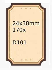 .NIIMBOT Этикетки-наклейки для D101 24*38мм 170шт цена и информация | Тетради и бумажные товары | pigu.lt