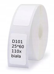 .NIIMBOT Etiketės Lipdukai D101 25*60mm 110vnt kaina ir informacija | Sąsiuviniai ir popieriaus prekės | pigu.lt