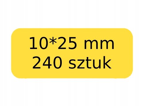 .NIIMBOT Etiketės geltonos 10*25mm 240vnt. kaina ir informacija | Sąsiuviniai ir popieriaus prekės | pigu.lt