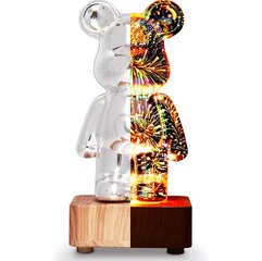 3D LED stalinis šviestuvas Bear Happy People kaina ir informacija | Vaikiški šviestuvai | pigu.lt