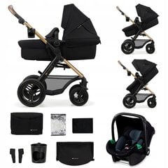 Универсальная коляска Kinderkraft Moov 2 Air 3in1, Pure Black цена и информация | Коляски | pigu.lt