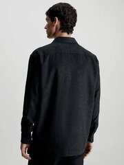 Рубашка CALVIN KLEIN Wool Blend Overshirt Black K10K111731BEH 560077388 цена и информация | Рубашка мужская | pigu.lt