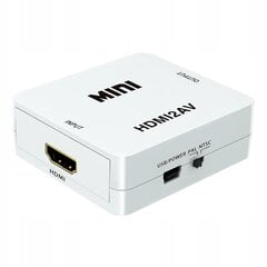 HDMI į AV garso RCA signalo keitiklio adapteris kaina ir informacija | Adapteriai, USB šakotuvai | pigu.lt