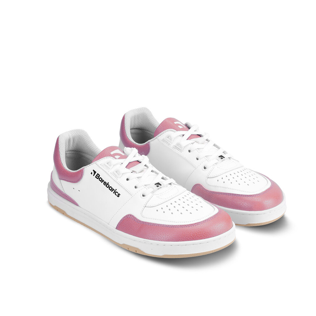 Barefoot Sneakers Barebarics Wave - White & BubbleGum Pink 16712167138585056108907 kaina ir informacija | Sportiniai bateliai, kedai moterims | pigu.lt