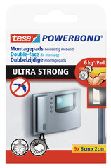 Ypač stiprios dvipusio lipnumo pagalvėlės TESA Powerbond Ultra Strong, 20mm x 0,6m, 9 vnt.(1vnt.) kaina ir informacija | Kanceliarinės prekės | pigu.lt