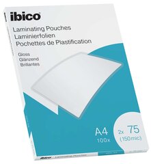 Laminavimo vokeliai Ibico, A4, 216x303 mm, 75 mik., blizgūs, 100 vnt.(1pak.) kaina ir informacija | Kanceliarinės prekės | pigu.lt