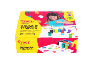 Guašas JOVI TEMPERA, 15ml, 12 spalvų rinkinys su teptuku(1vnt.) kaina ir informacija | Kanceliarinės prekės | pigu.lt