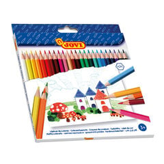 Spalvoti pieštukai JOVI, 24 spalvos(1vnt.) kaina ir informacija | Kanceliarinės prekės | pigu.lt