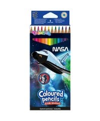 Spalvoti pieštukai 12 spalvų trikampiu korpusu Nasa(1vnt.) kaina ir informacija | Kanceliarinės prekės | pigu.lt