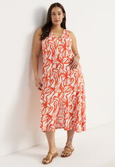 Cellbes moteriška suknelė JUNI, oranžinė-balta kaina ir informacija | Suknelės | pigu.lt