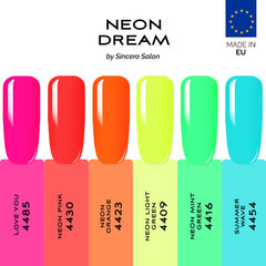 Prekė su pažeista pakuote.Gelinio nagų lako rinkinys Sincero Salon Neon Dream, 6 vnt. x 6 ml цена и информация | Духи и косметика с поврежденной упаковкой | pigu.lt