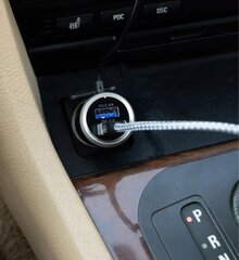FM Bluetooth automobilinis siųstuvas + įkroviklis, laisvų rankų režimas цена и информация | FM-модуляторы | pigu.lt